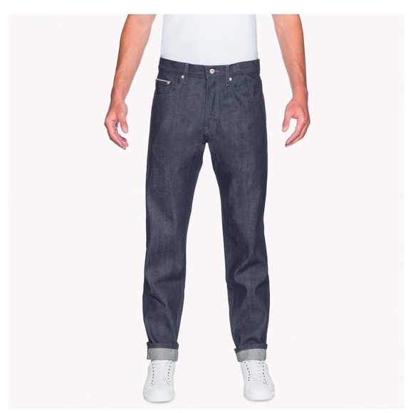 Naked & Famous Easy Guy Indigo Selvedge Jeans size 38 NWT - Picture 2 of 2